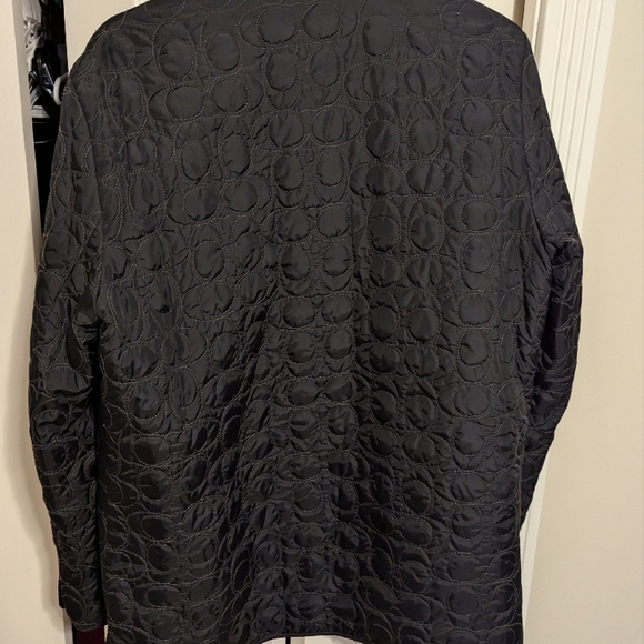Coach Black Quilted Jacket for Women - Picture 4 of 4